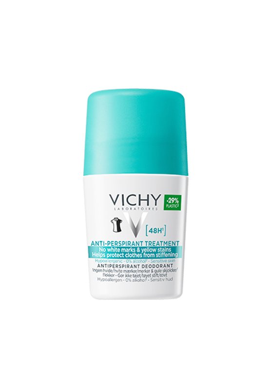 Vichy Anti-Perspirant Treatment 48hr (No White Marks) Roll-On 50ml