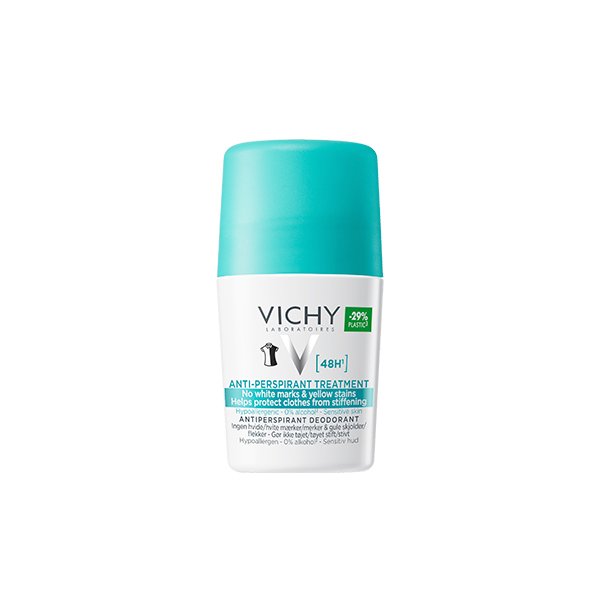 Vichy Anti-Perspirant Treatment 48hr (No White Marks) Roll-On 50ml
