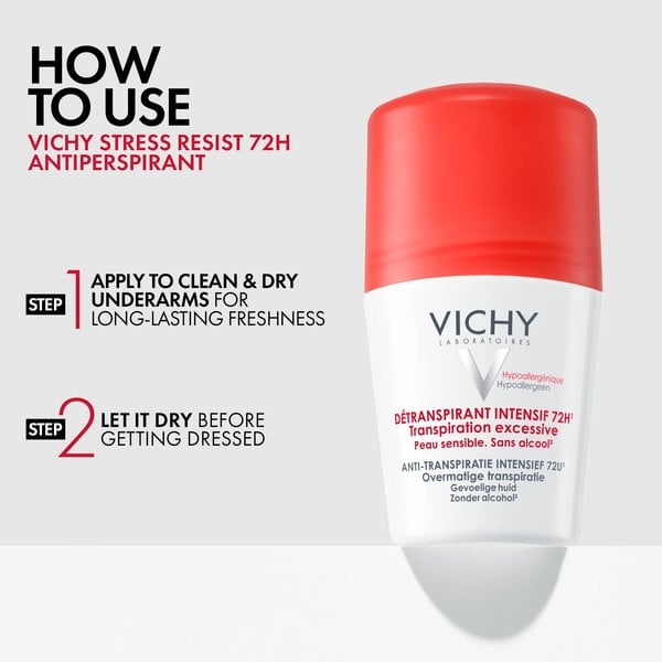 Vichy Stress Resist 72hr Anti-Perspirant Roll-On How to use