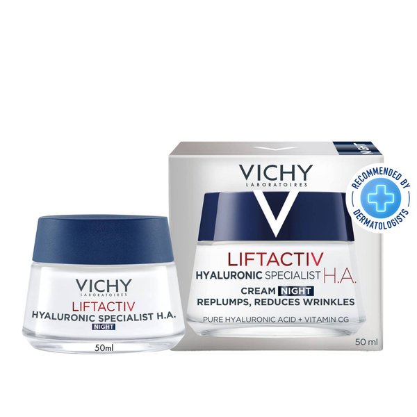 Liftactiv Hyaluronic Specialist H.A. Anti-Wrinkle Night Moisturiser 50ml