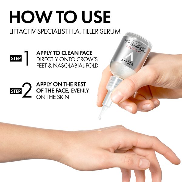 How to use Liftactiv Hyaluronic Acid Serum for Wrinkles 30ml